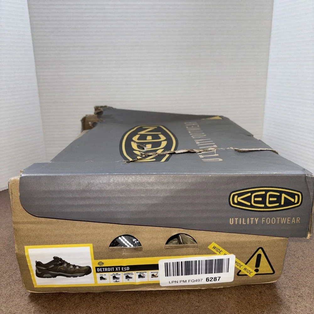 Keen Men's Detroit XT ESD Steel Toe Leather Waterproof Mens Work Shoes Sz12EE